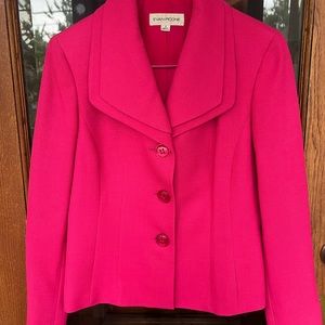 Hot Pink Suit with 2 skirts size 4